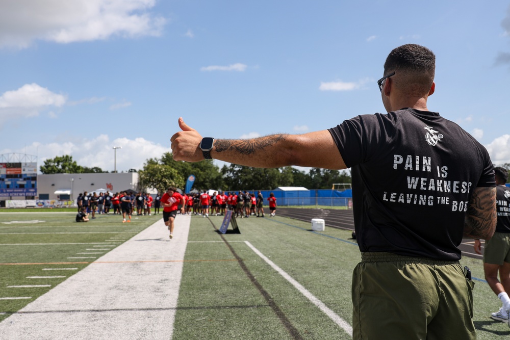 USMC Sports Leadership Clinic at West Orange High
