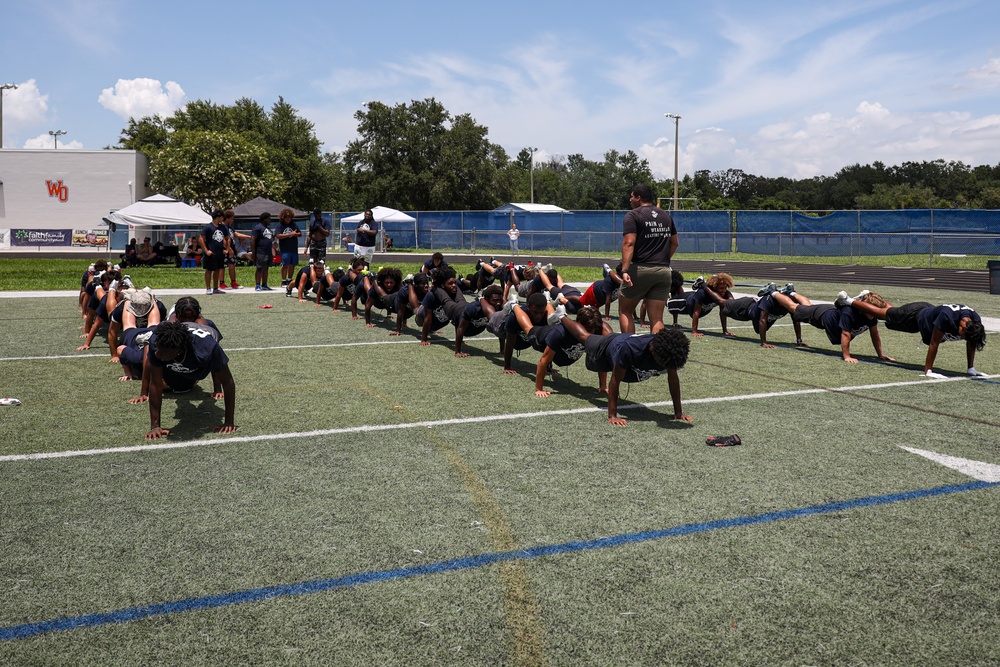 USMC Sports Leadership Clinic at West Orange High