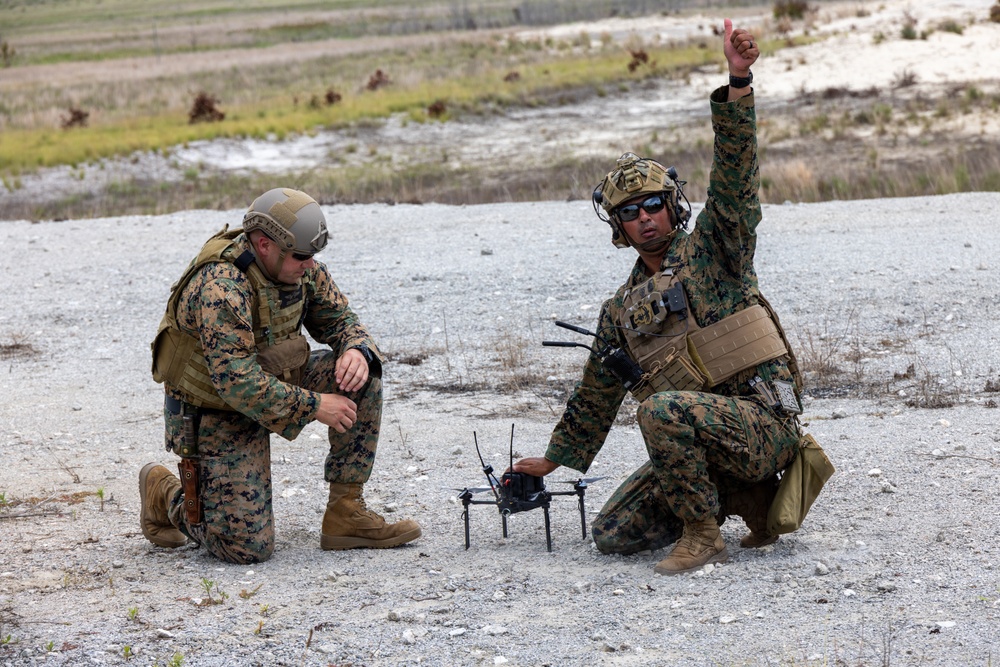 Marines Conduct Live-Fire Test of Lethal Drone Munitions at Camp Lejeune