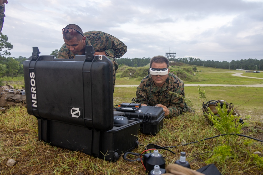 Marines Conduct Live-Fire Test of Lethal Drone Munitions at Camp Lejeune