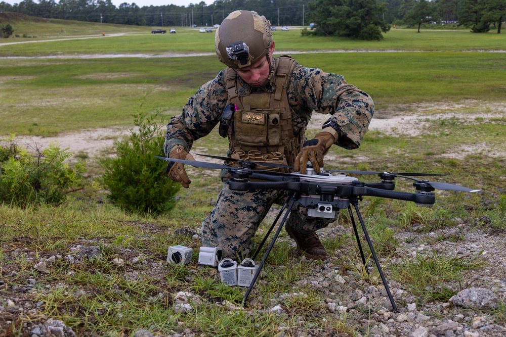 Marines Conduct Live-Fire Test of Lethal Drone Munitions at Camp Lejeune