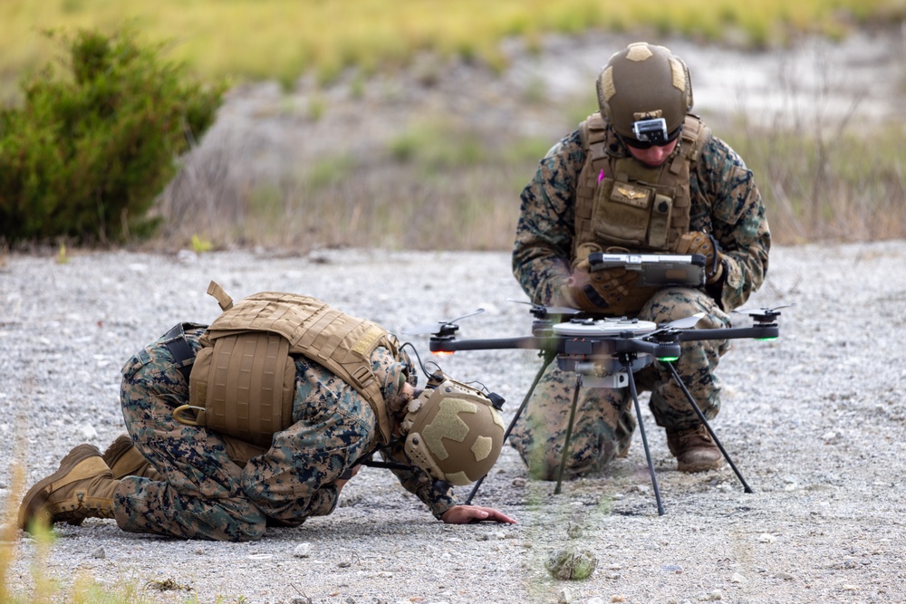 Marines Conduct Live-Fire Test of Lethal Drone Munitions at Camp Lejeune