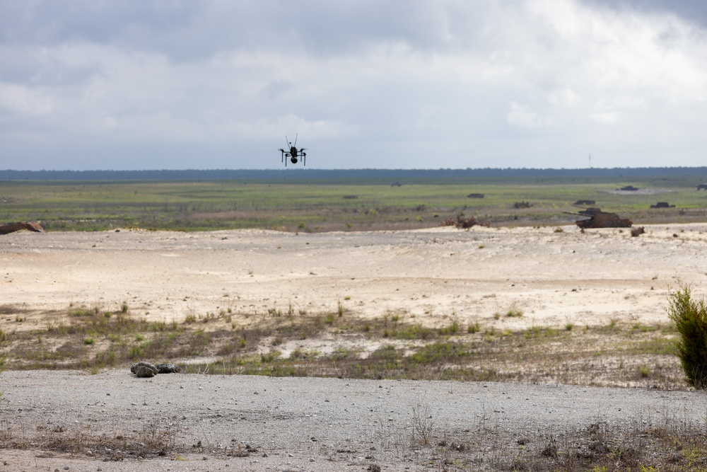 Marines Conduct Live-Fire Test of Lethal Drone Munitions at Camp Lejeune