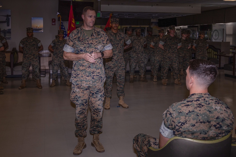 Food Service Company conducts Change of Command Ceremony