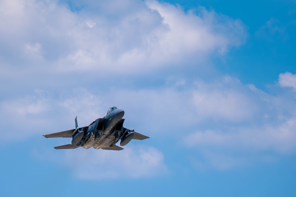 Skybound steel; Kadena's fighters take flight