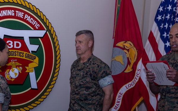 3rd MLG CG Honors Maj. Desse