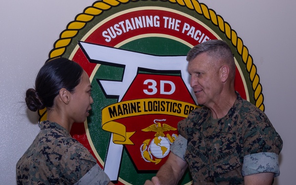 3rd MLG CG Honors Maj. Desse