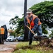 Members of the 647th Civil Engineer Squadron repair a water pipe on JBPHH
