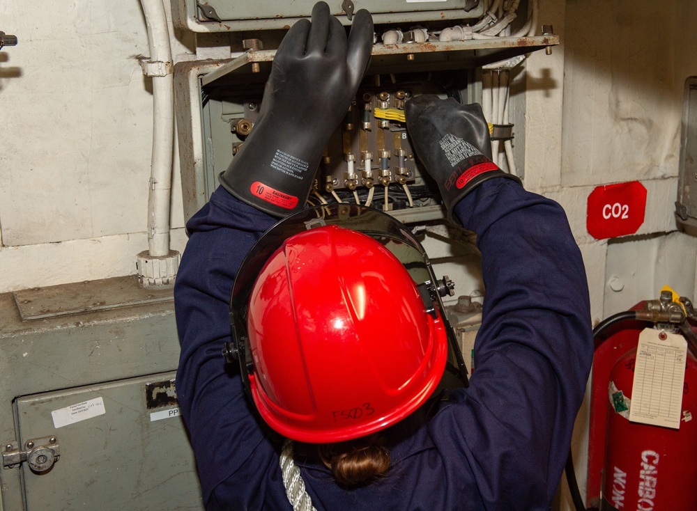 USS Essex (LDH-2) Interior Communications Electrician's Manpower Monday