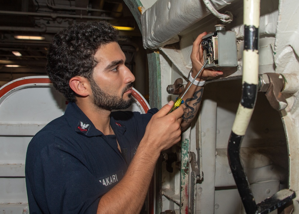 USS Essex (LDH-2) Interior Communications Electrician's Manpower Monday