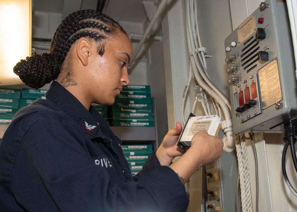 USS Essex (LDH-2) Interior Communications Electrician's Manpower Monday