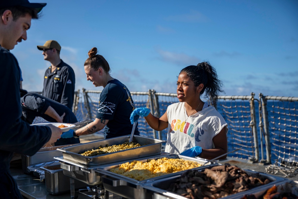 USS Preble Hosts Steel Beach Picnic for Independence Day
