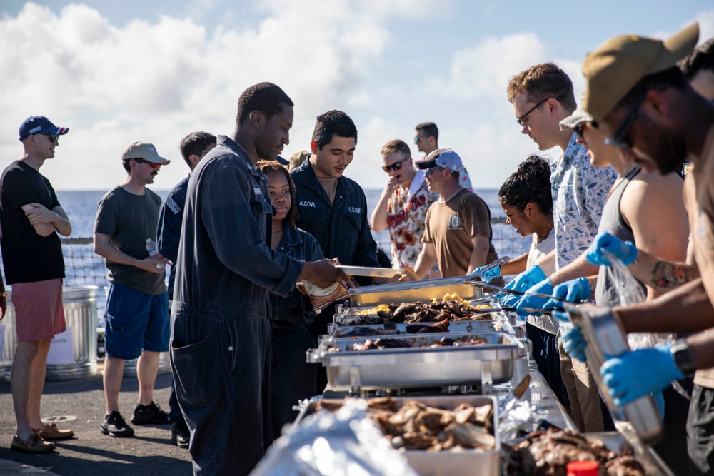 USS Preble Hosts Steel Beach Picnic for Independence Day