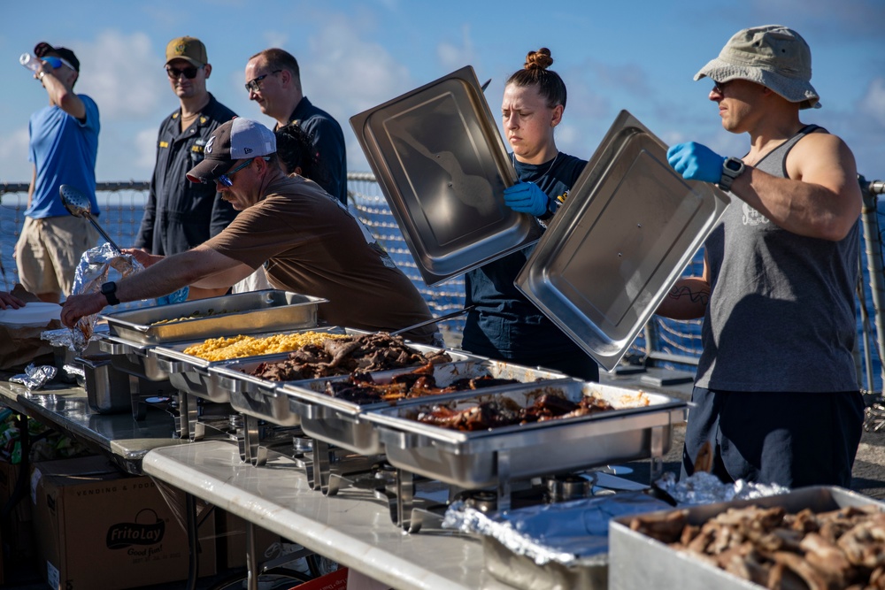 USS Preble Hosts Steel Beach Picnic for Independence Day