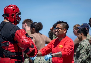USS Preble Conducts Oleoresin Capsicum Spray