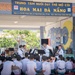 The U.S. 7th Fleet Band's Shiokaze Winds performs in Da Nang