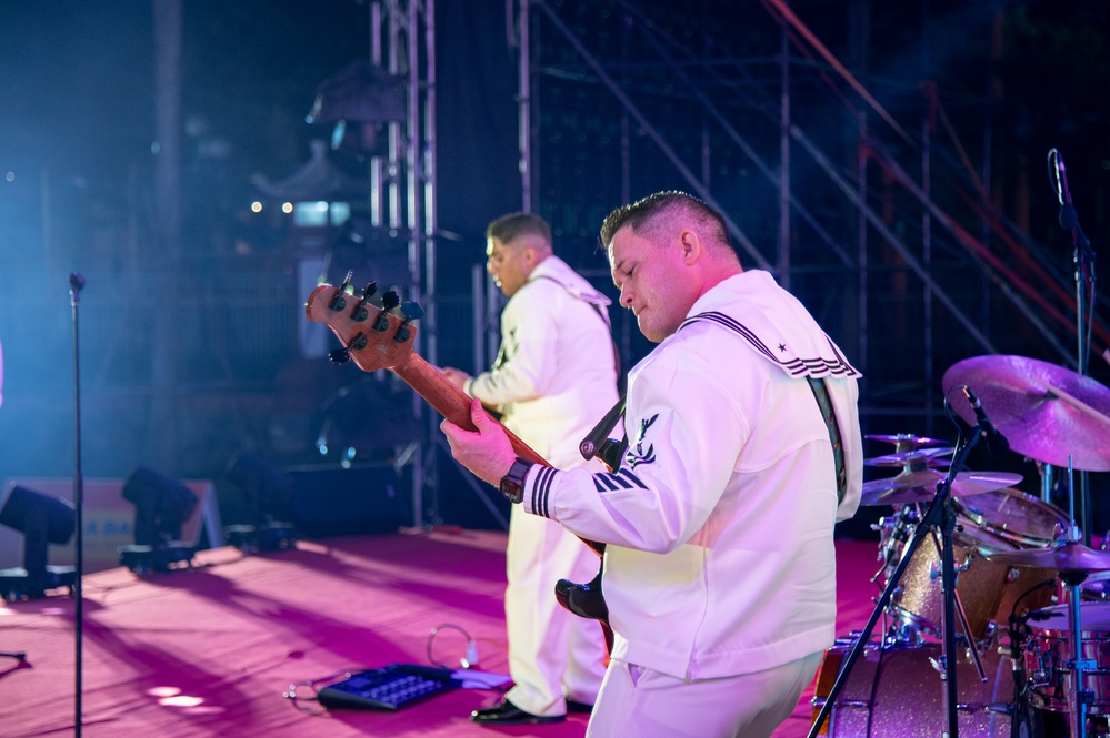 U.S. 7th Fleet Band performs at the U.S.-Vietnam Friendship Festival