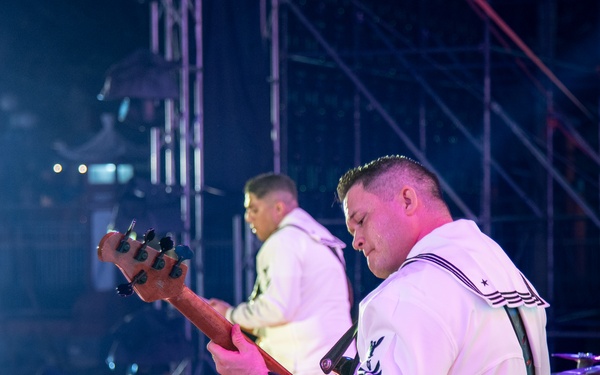 U.S. 7th Fleet Band performs at the U.S.-Vietnam Friendship Festival