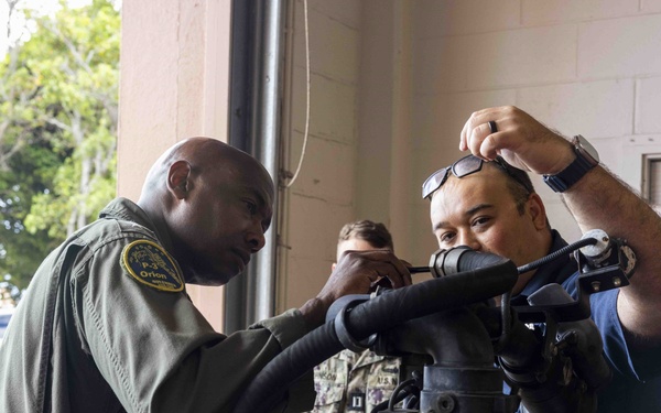 Rear Adm. Stephen Barnett visits Navy Region Federal Fire Department