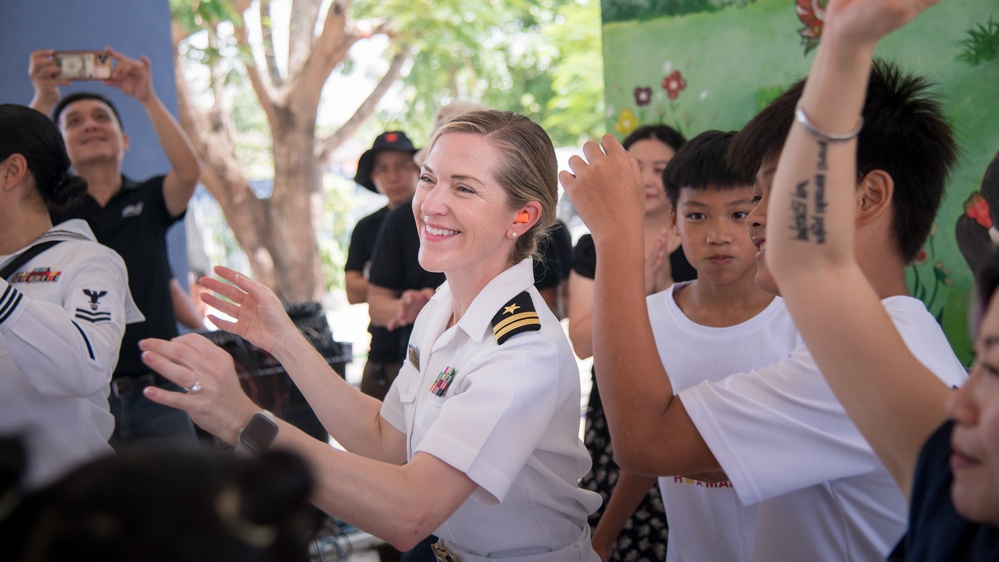 U.S. 7th Fleet Band in Da Nang, Vietnam