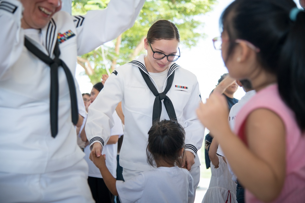 U.S. 7th Fleet Band in Da Nang, Vietnam