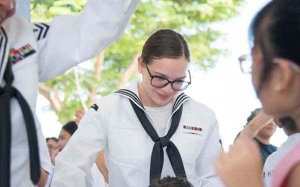 U.S. 7th Fleet Band in Da Nang, Vietnam