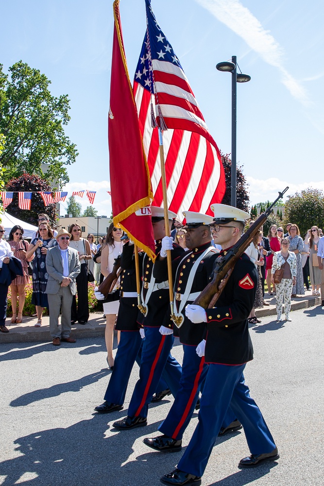 1st Armored Division Brass Band Celebrates Independence Day with U.S. Embassy and Latvian guests