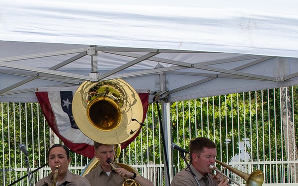 1st Armored Division Brass Band Celebrates Independence Day with U.S. Embassy and Latvian guests