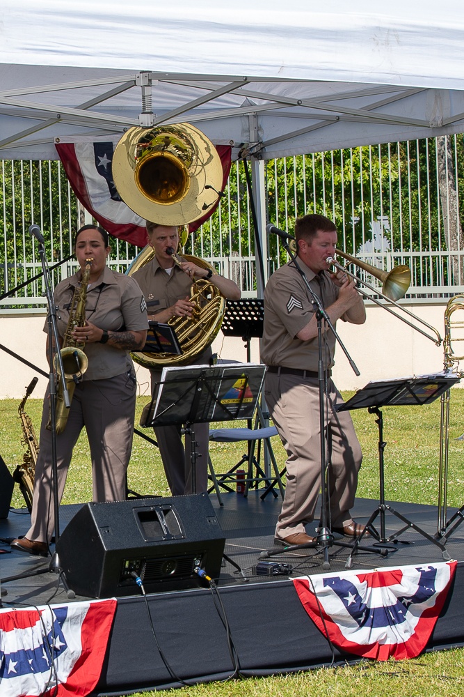 1st Armored Division Brass Band Celebrates Independence Day with U.S. Embassy and Latvian guests