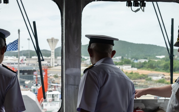 USS Santa Barbara CO Leads Tour for Royal Thai Navy During CARAT 2025