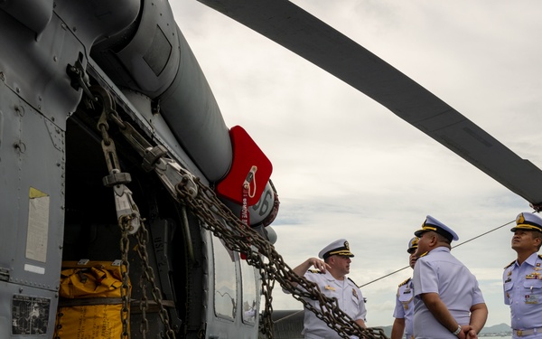 USS Santa Barbara CO Leads Tour for Royal Thai Navy During CARAT 2025