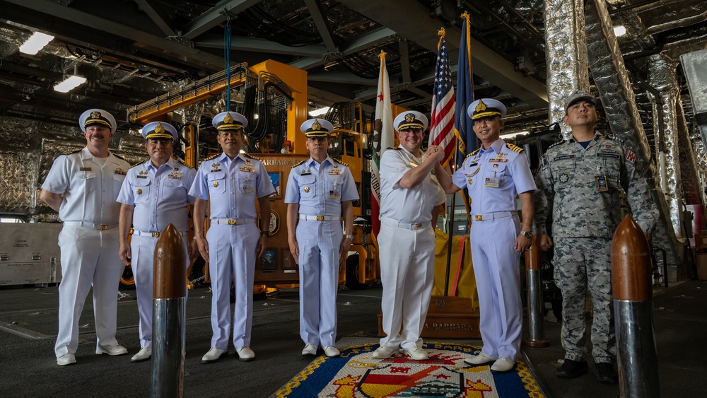 USS Santa Barbara CO Leads Tour for Royal Thai Navy During CARAT 2025