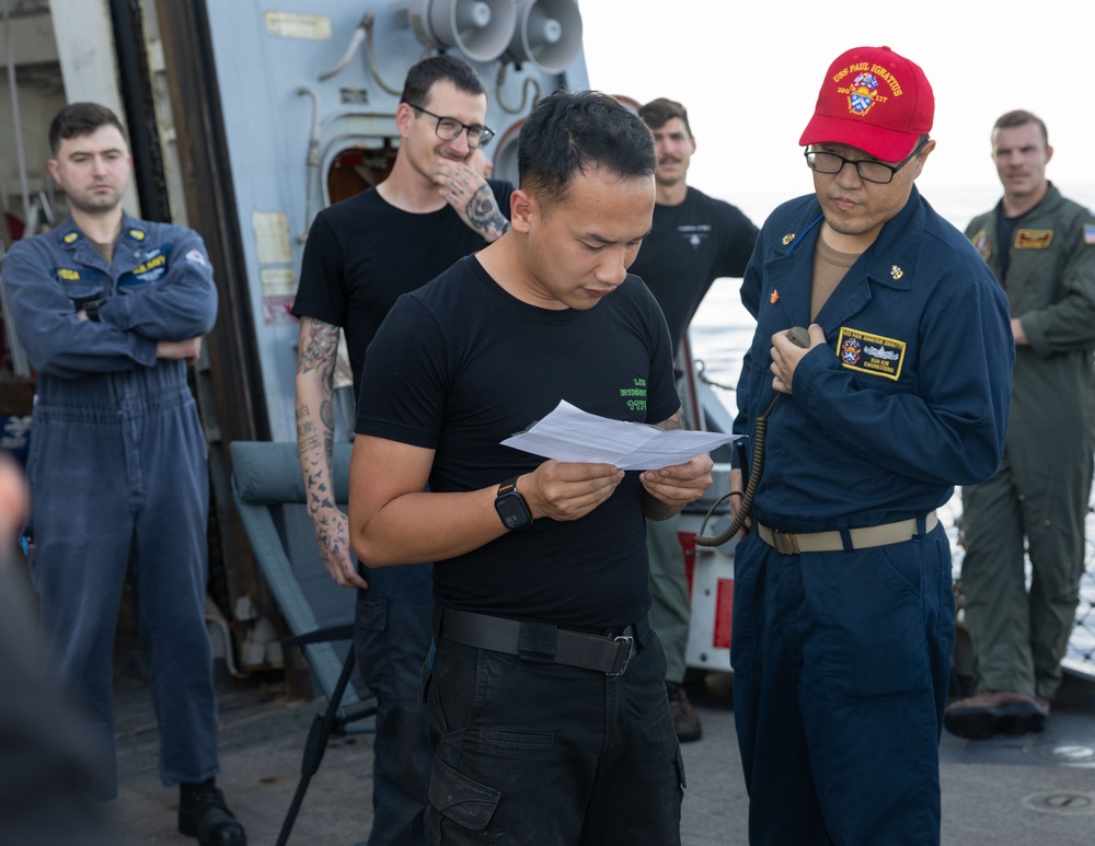 Egress Training Drill on USS Paul Ignatius