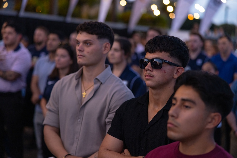 MRF-D 25.3: U.S. Marines and Royal Australian Navy participate in Forces in Football Opening Ceremony