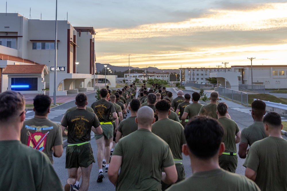 4th Marines Final NCO PT with Sgt. Maj. Rivera