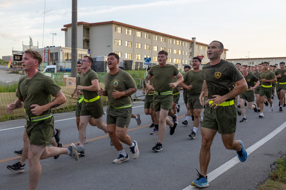 4th Marines Final NCO PT with Sgt. Maj. Rivera