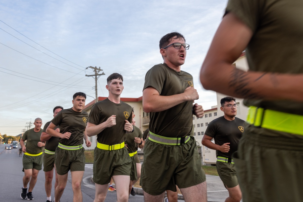 4th Marines Final NCO PT with Sgt. Maj. Rivera
