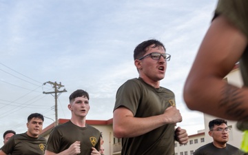 4th Marines Final NCO PT with Sgt. Maj. Rivera