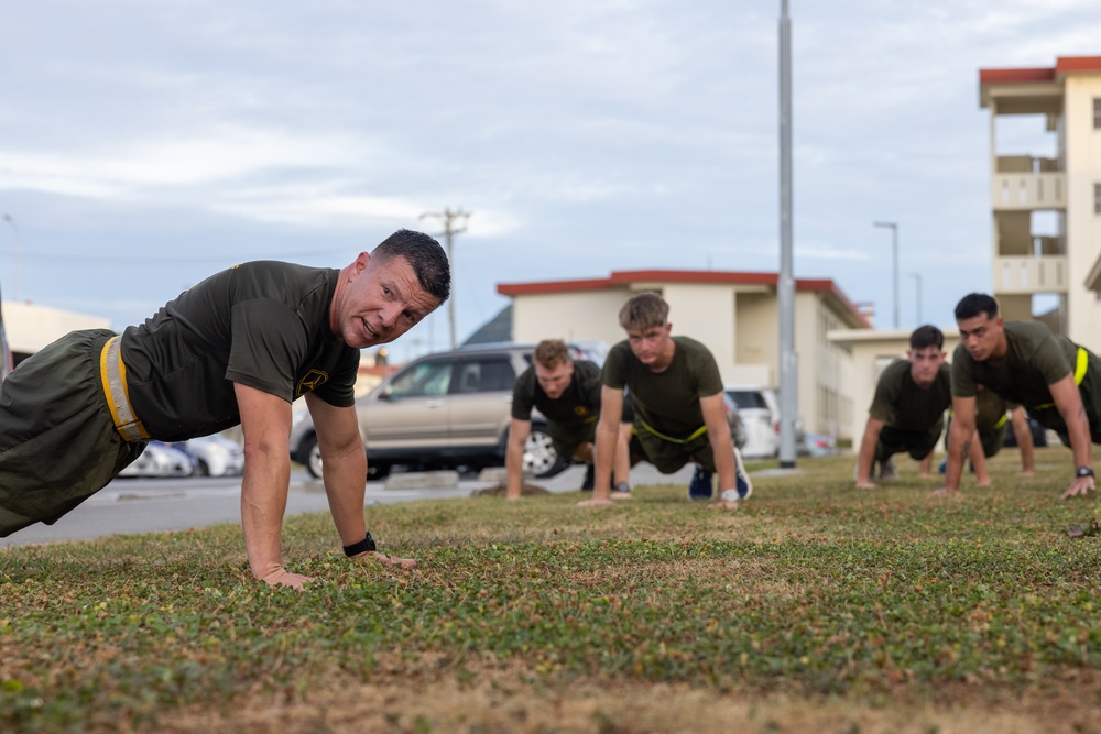 4th Marines Final NCO PT with Sgt. Maj. Rivera
