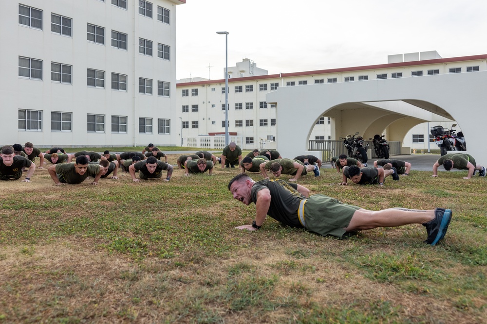 4th Marines Final NCO PT with Sgt. Maj. Rivera