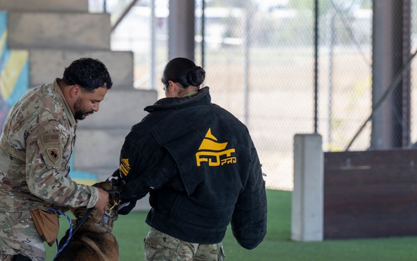 Four-Legged Deffenders on Duty: 39th SFS Showcases Mission Readiness