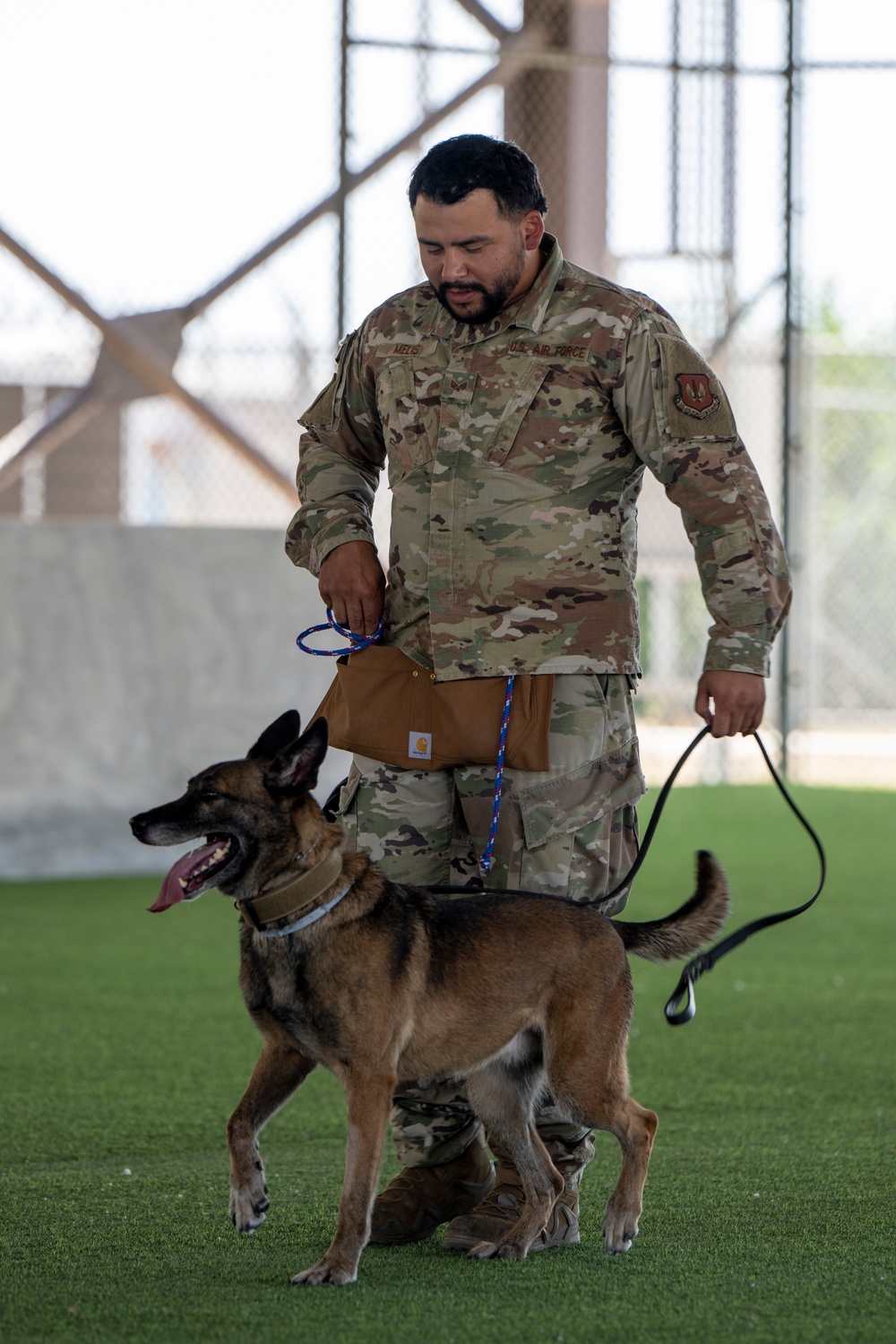 Four-Legged Defenders on Duty: 39th SFS Showcases Mission Readiness
