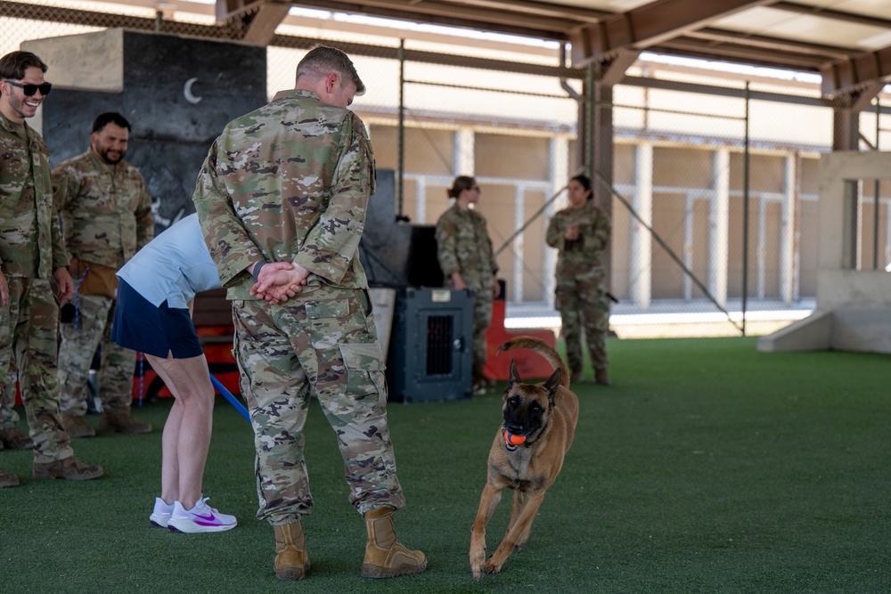 Four-Legged Defenders on Duty: 39th SFS Showcases Mission Readiness