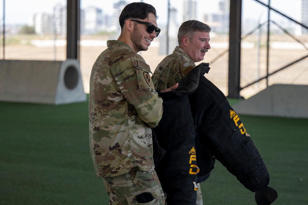 Four-Legged Defenders on Duty: 39th SFS Showcases Mission Readiness