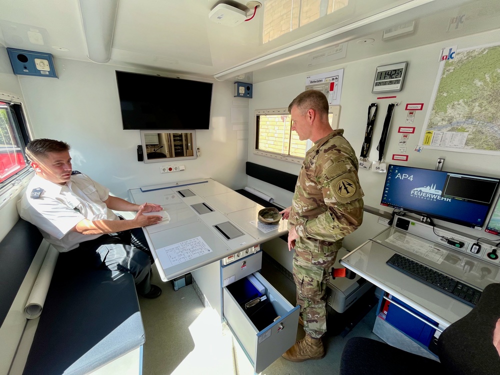 City of Wiesbaden Fire Department showcases bi-lingual emergency dispatch capabilities, garrison coordination