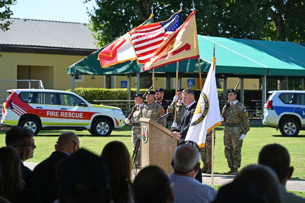 U.S. Army Garrison Italy Change of Command Ceremony, July 9, 2025
