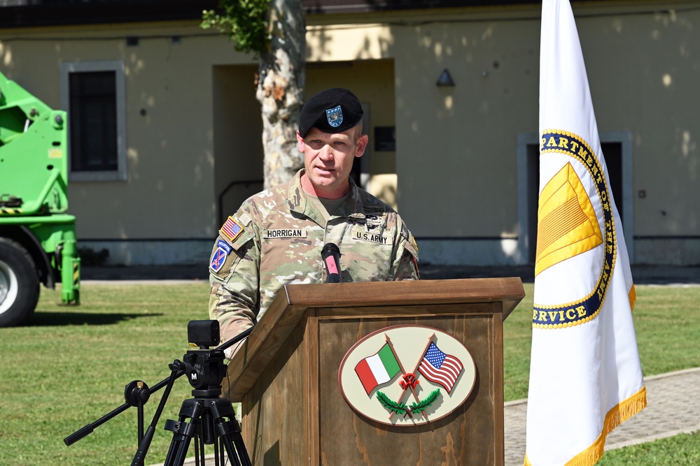 U.S. Army Garrison Italy Change of Command Ceremony, July 9, 2025