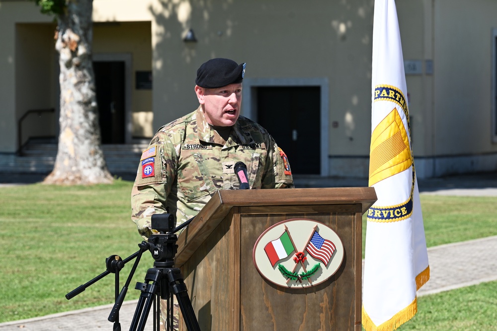 U.S. Army Garrison Italy Change of Command Ceremony, July 9, 2025