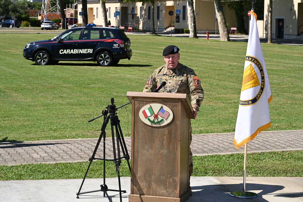 U.S. Army Garrison Italy Change of Command Ceremony, July 9, 2025