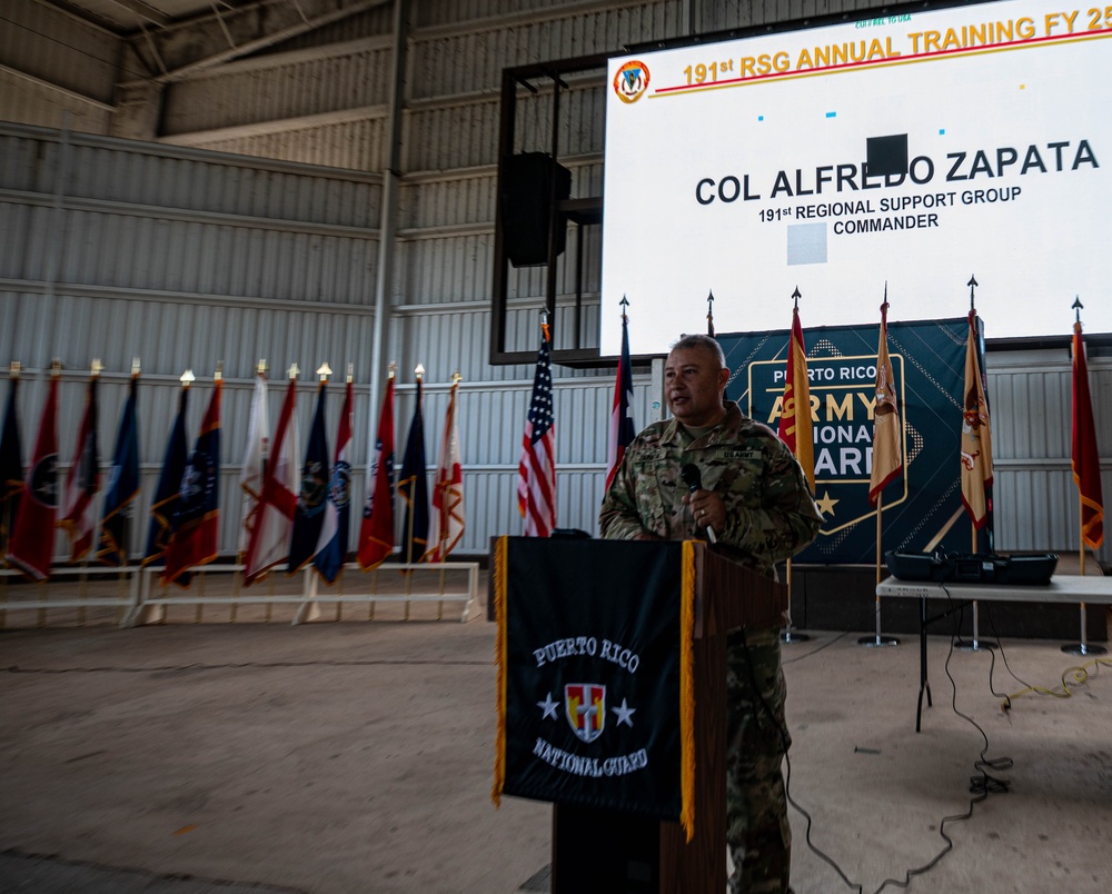 191st Regional Support Group Kicks Off Annual Training with Troop Welcome Ceremony